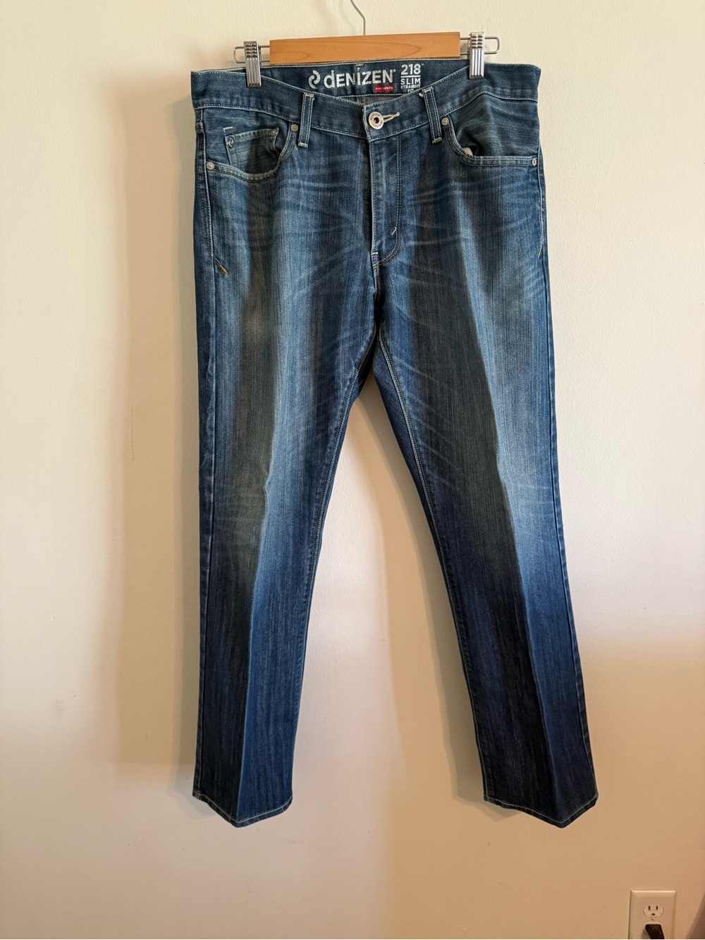 Denizen from Levi's Slim Straight Jeans in Faded Blue Indigo